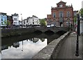 View across the Clanrye River in the centre of Newry