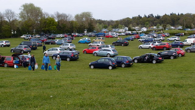 Car park for the RHS Spring Show 2016