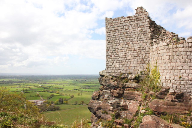 Beeston Castle and the Cheshire Plain