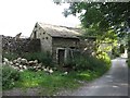SD9772 : Disused shed, Kettlewell by Graham Robson