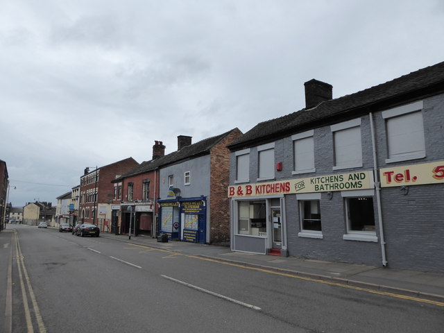 Looking west-northwest along Uttoxeter Road