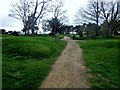 Bridleway crossing Golf Course