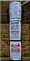 Deddington: Telegraph pole advertising