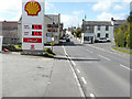 Looking west along the A378