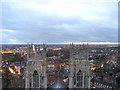 SE6052 : View West over the Roof of York Minster, England by Road Engineer