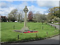 Village green and memorial cross, The Lee