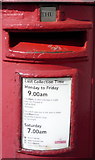 TG5204 : Detail, Edward VII postbox on Trafalgar Road East, Gorleston-on-Sea by JThomas