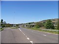 Road to Old Kilpatrick leading left off the A82