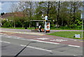 Station Road bus lane, bus stop and shelter, Filton