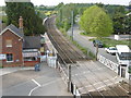 View from the footbridge at Elsenham station