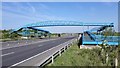 Footbridge over A428 for Hardwick