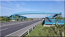 TL3759 : Footbridge over A428 for Hardwick by James Emmans