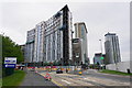 New building under construction by MediaCityUK