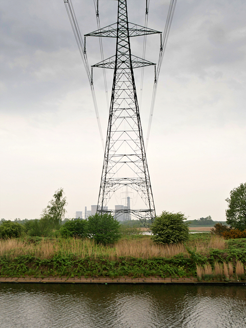 Pylon Next to the Manchester Ship Canal