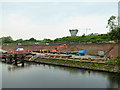 SJ5383 : Construction Work for New Bridge Across the Ship Canal by David Dixon