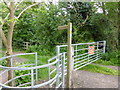 Footpath sign Stratford St. Mary