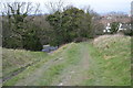 Footpath descending into Eastbourne