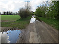 A wet Slad Lane