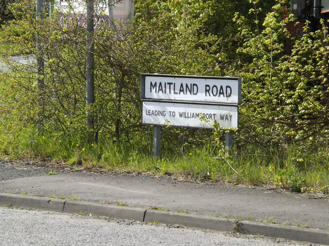 Maitland Road sign