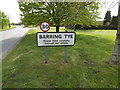 Barking Tye Village Name sign