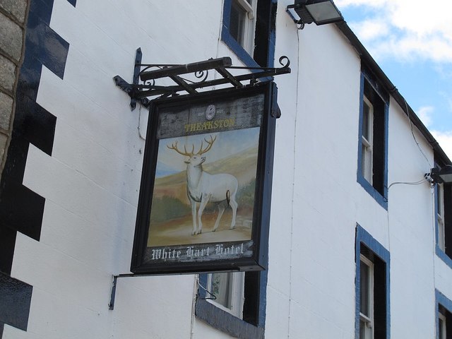 Sign of the White Hart, Boroughgate, Appleby