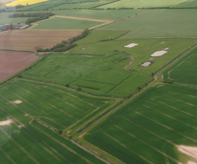 Site of Premonstratensian Abbey north of Hagnaby: aerial 2016