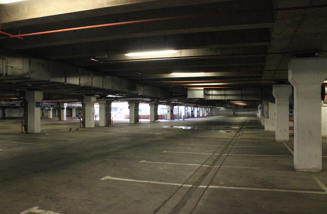 The underground car park on Rhyl sea front