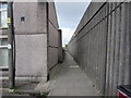 Pavement between two walls, Neath