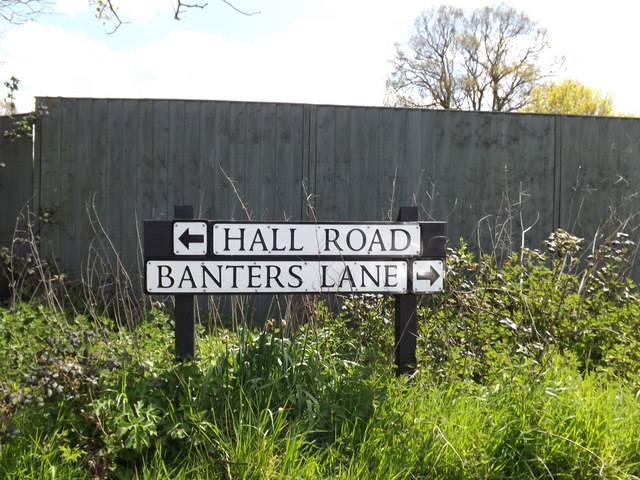 Roadsign on Banters Lane