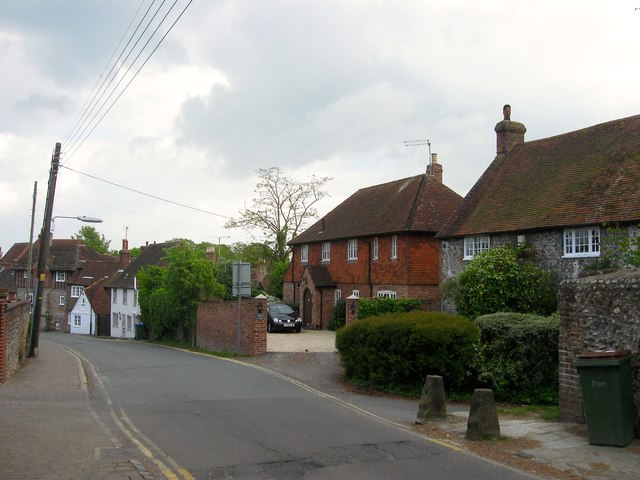 Sheep Pen Lane, Steyning © Simon Carey cc-by-sa/2.0 :: Geograph Britain ...