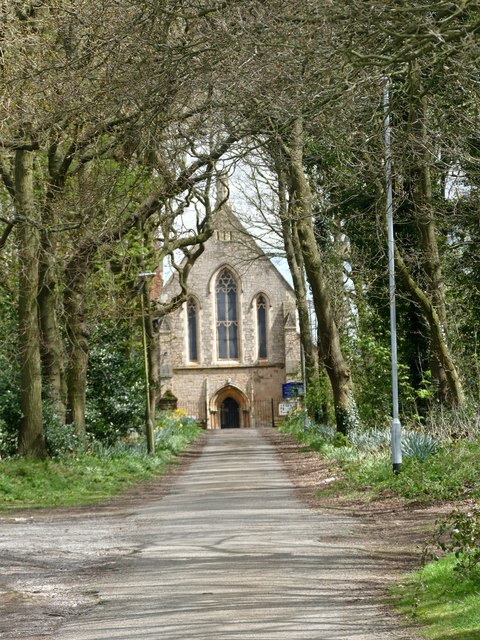 Approach to All Saints' Church, Annesley