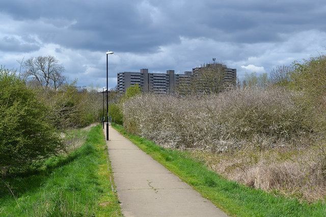 Footpath from Binley across the River Sowe to Harry Rose Road, Stoke, Coventry