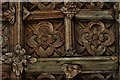 Somerton: St. Michael and All Angels church: The nave roof with its 640 deeply coffered panels