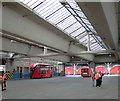 Interior of Shepherds Bush bus garage