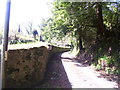 St Issells graveyard, Saundersfoot - lane at side