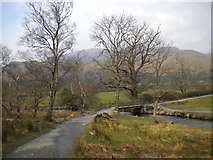 NY1716 : Footbridge over Buttermere Dubs by Richard Vince