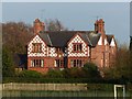 SJ4768 : Ornate brick house in Great Barrow by Dave Dunford