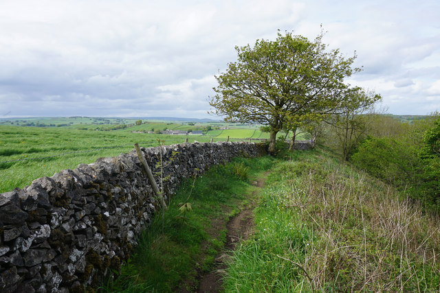 Path along the rim of Cressbrook Dale