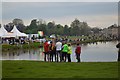 ST8083 : Badminton Horse Trials 2016: emergency services briefing at the lake by Jonathan Hutchins