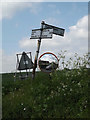 TM2756 : Roadsign on the B1078 at Letheringham by Geographer