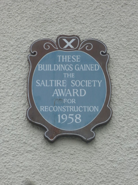 Perthshire Townscape : A Very 1950's Plaque In Cathedral Street, Dunkeld