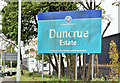 J3477 : Duncrue Estate sign, Belfast (May 2016) by Albert Bridge
