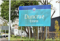 J3477 : Duncrue Estate sign, Belfast (May 2016) by Albert Bridge