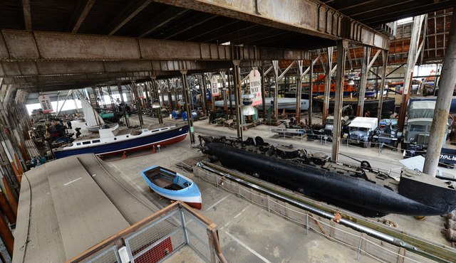 Chatham Historic Dockyard, "The Big Space": Overview of most of the exhibits