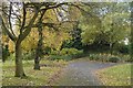 NS5767 : Spiral path, Ruchill Park by Richard Webb