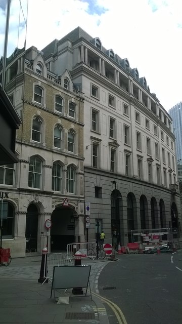 Old Broad Street and entrance to Austin Friars, London EC2