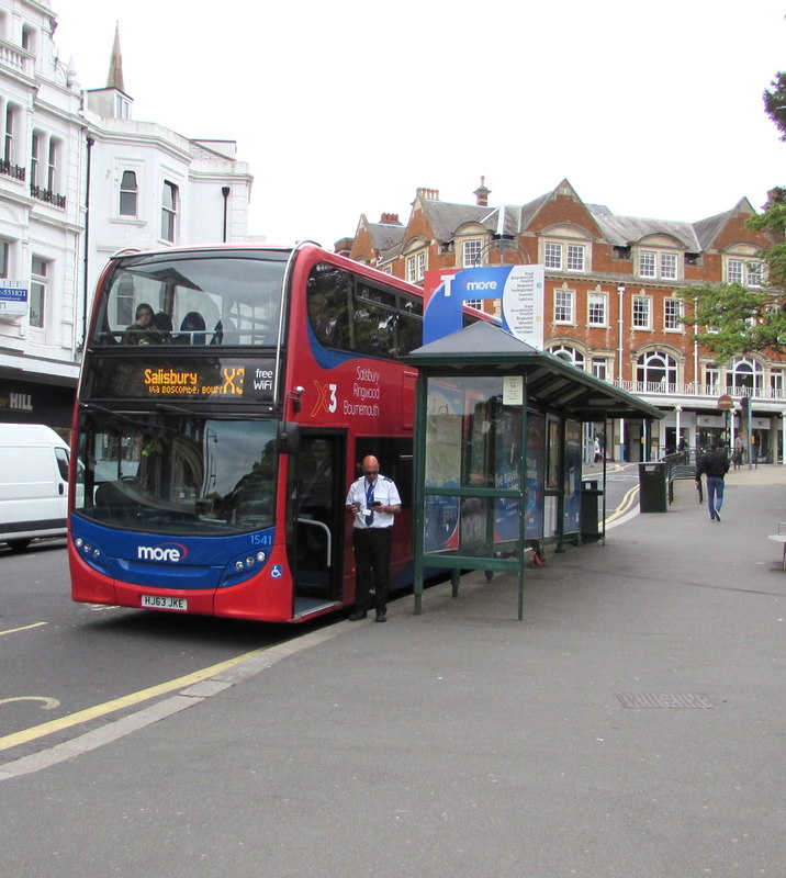 X3 bus for Salisbury in Gervis Place,... © Jaggery :: Geograph Britain