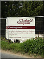TM2867 : Estate Agent Sale Board off the A1120 The Street by Geographer