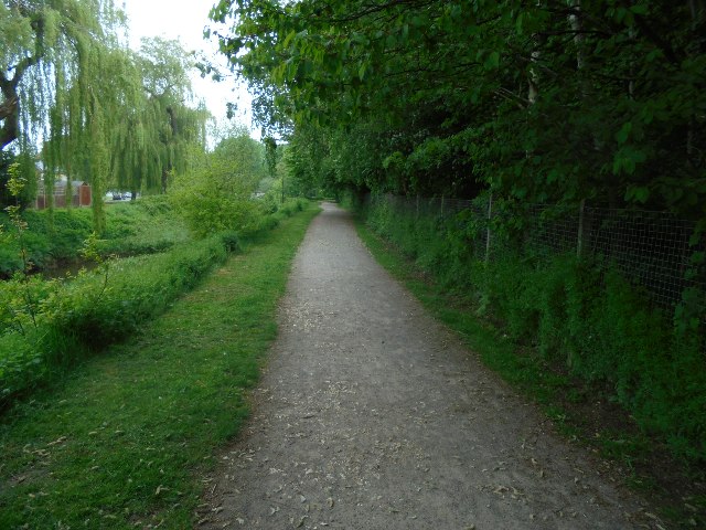 Cycle path following Cove Brook