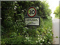 Baylham Village Name sign on Upper Street